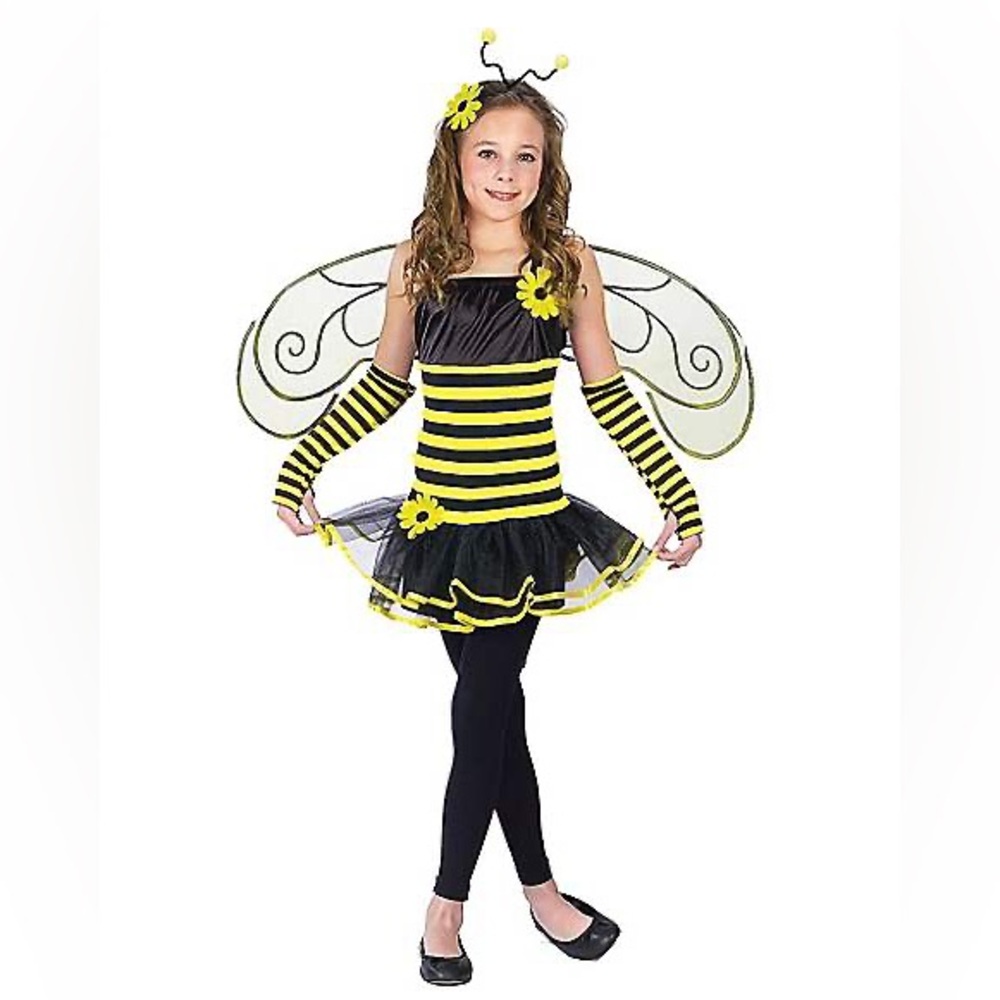 *BRAND NEW* Spirit Halloween Black&Yellow Bumblebee Costume for Young Teen Girls